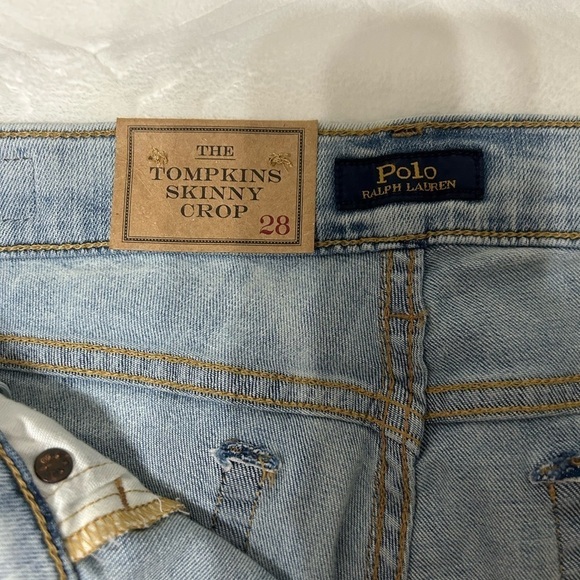 Polo Ralph Lauren The Tompkins Skinny Crop Size 28 - Picture 9 of 16